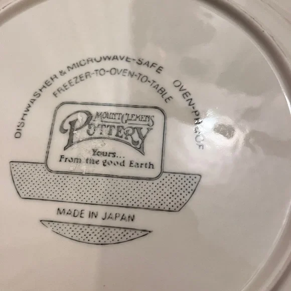 Mount Clemens Pottery Pumpkin Pie Recipe Vintage Plate - Picture 6 of 8